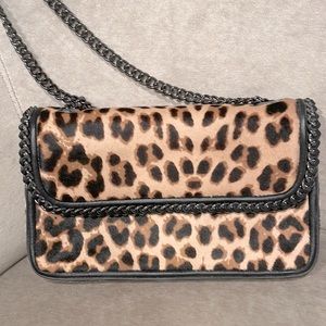 Henri Bendel calf hair cross body or clutch bag
